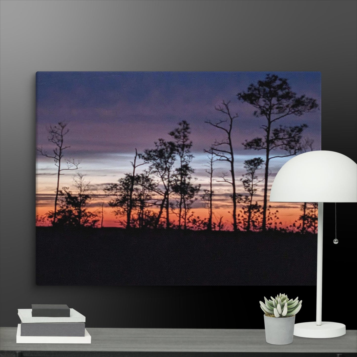 Canvas print of a Deal Island Maryland sunset