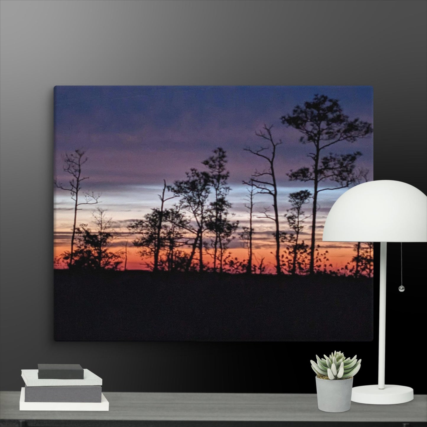 Canvas print of a Deal Island Maryland sunset