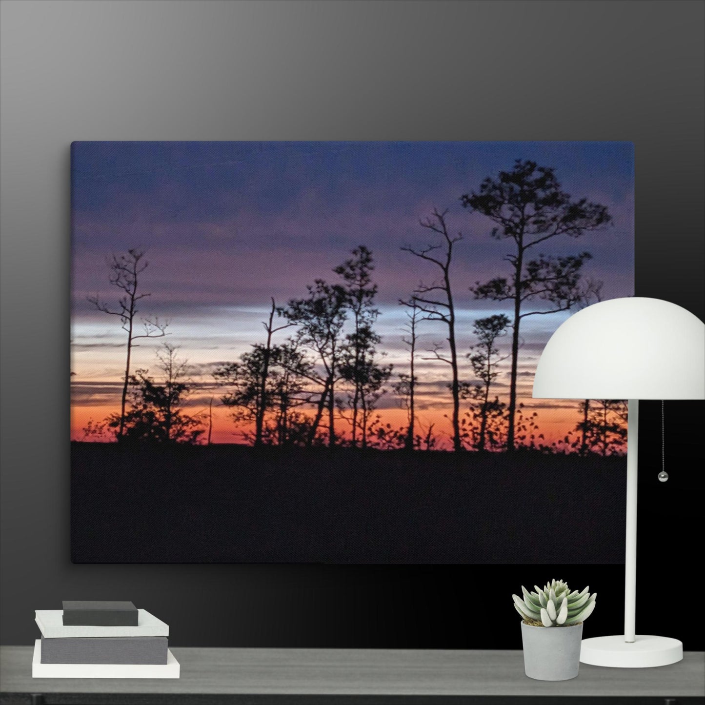 Canvas print of a Deal Island Maryland sunset